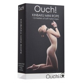 Чёрная веревка для бондажа Kinbaku Mini - 1,5 м.