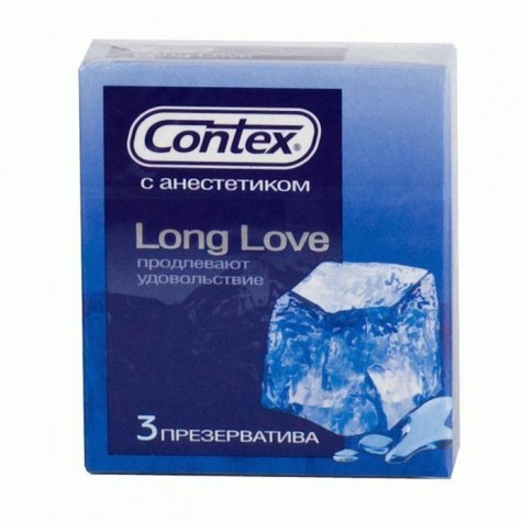 Презервативы с продлевающей смазкой Contex Long Love - 3 шт.